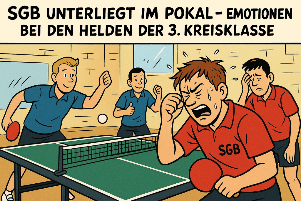 SGB unterliegt im Pokal – Emotionen bei den Helden der 3. Kreisklasse - KI Generiert